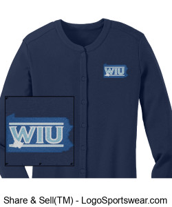 Ladies Concept Stretch Cardigan (printed logo) Design Zoom